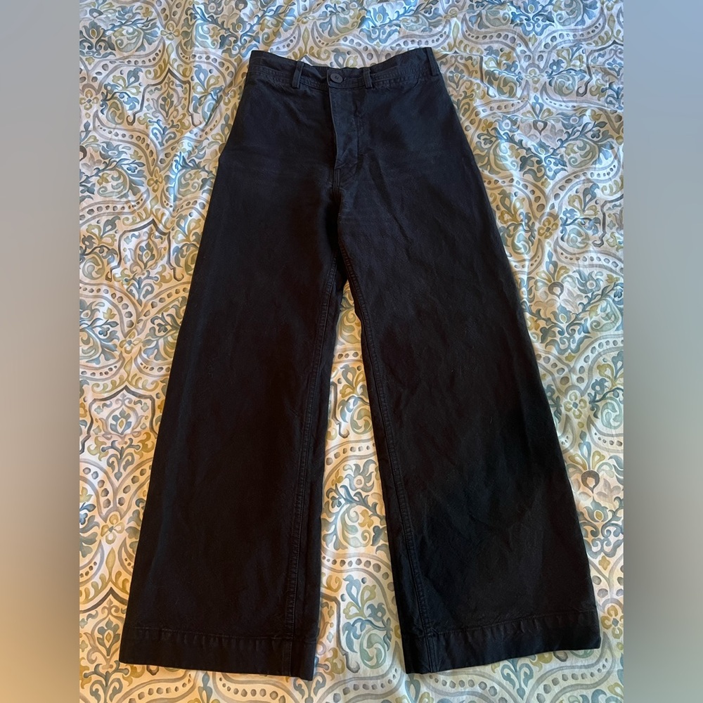 Black Jesse Kamm Sailor Pants